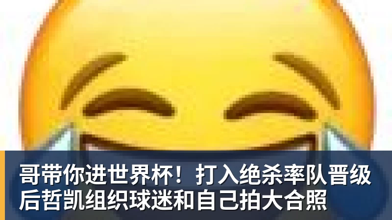 哥带你进世界杯！打入绝杀率队晋级后哲凯组织球迷和自己拍大合照